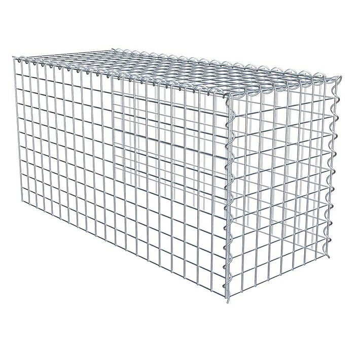 Gabiona Gabione Typ 4 (Zum Anbau in Länge & Höhe, 100 x 40 x 50 cm, Stahl, Maschenbreite: 50 mm, Maschenhöhe: 50 mm, Spirale) | BAUHAUS