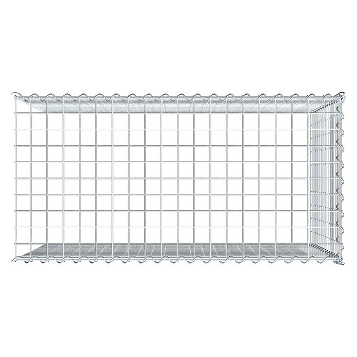 Gabiona Gabione Typ 4 (Zum Anbau in Länge & Höhe, 100 x 50 x 70 cm, Stahl, Maschenbreite: 50 mm, Maschenhöhe: 50 mm, Spirale) | BAUHAUS