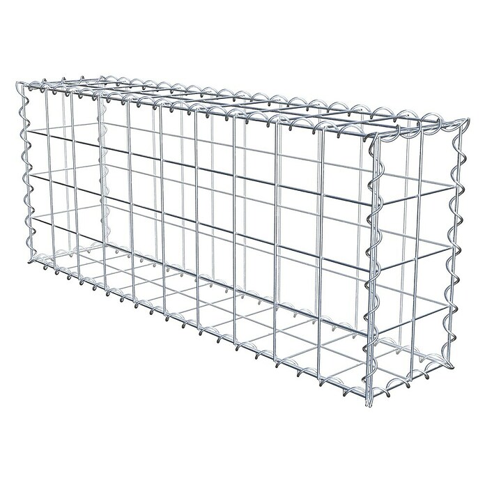 Gabiona Gabione (100 x 20 x 40 cm, Metall, Maschenbreite: 100 mm, Maschenhöhe: 100 mm) | BAUHAUS