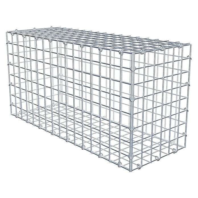 Gabiona Gabione (80 x 30 x 40 cm, Stahl, Maschenbreite: 50 mm, Maschenhöhe: 50 mm, C-Ring) | BAUHAUS