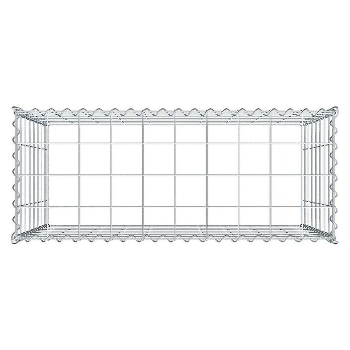 Gabiona Gabione Typ 3 (Zum Anbau in der Höhe, 100 x 40 x 80 cm, Stahl, Maschenbreite: 100 mm, Maschenhöhe: 100 mm, Spirale) | BAUHAUS