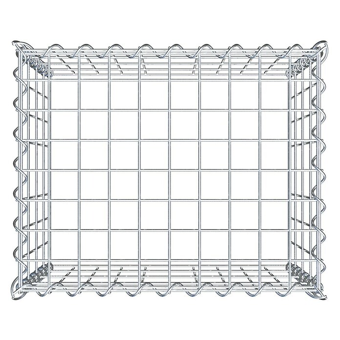 Gabiona Gabione Typ 3 (Zum Anbau in der Höhe, 50 x 40 x 40 cm, Stahl, Maschenbreite: 50 mm, Maschenhöhe: 100 mm, Spirale) | BAUHAUS