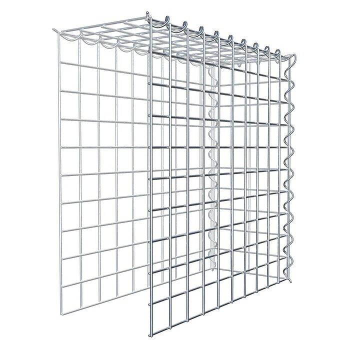 Gabiona Gabione Typ 4 (Zum Anbau in Länge & Höhe, 50 x 20 x 50 cm, Stahl, Maschenbreite: 50 mm, Maschenhöhe: 50 mm, Spirale) | BAUHAUS