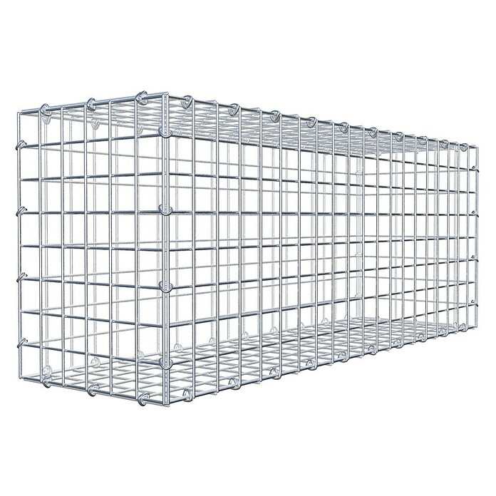 Gabiona Gabione (100 x 30 x 40 cm, Stahl, Maschenbreite: 50 mm, Maschenhöhe: 50 mm) | BAUHAUS