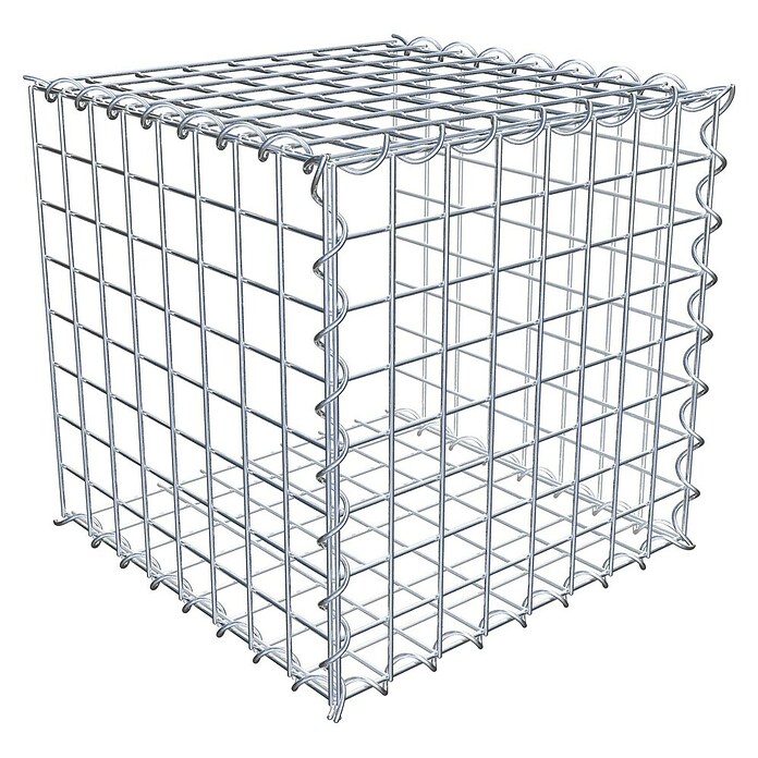 Gabiona Gabione Typ 2 (Zum Anbau in der Länge, 40 x 40 x 40 cm, Stahl, Maschenbreite: 50 mm, Maschenhöhe: 50 mm, Spirale) | BAUHAUS