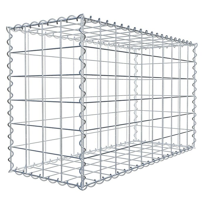 Gabiona Gabione (100 x 40 x 60 cm, Metall, Maschenbreite: 100 mm, Maschenhöhe: 100 mm) | BAUHAUS