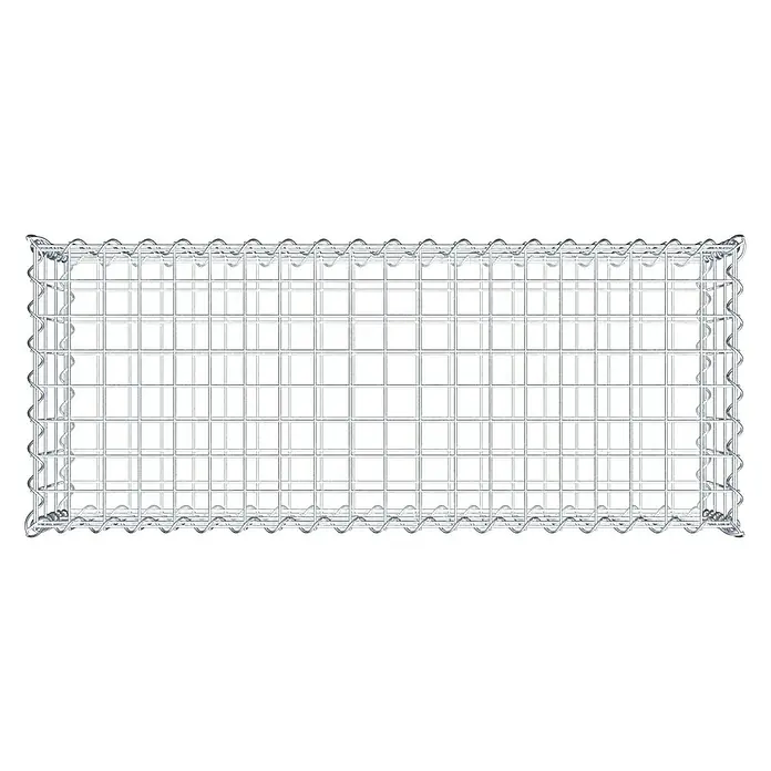 Gabiona Gabione - 100 x 40 x 30 cm, Metall, Maschenbreite: 50 mm, Maschenhöhe: 100 mm - Gabionenkorb aus verzinktem Drahtgeflecht für den Garten- und Landschaftsbau. Ideal zur Hangbefestigung oder als dekoratives Element.