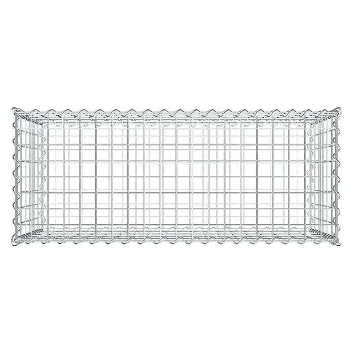 Gabiona Gabione - 100 x 40 x 60 cm, Metall, Maschenbreite: 50 mm, Maschenhöhe: 100 mm - Drahtgitterbox für den Außenbereich. Ideal zur Befüllung mit Steinen, Pflanzen oder anderen dekorativen Elementen für den Garten.