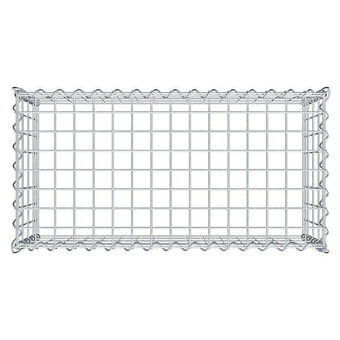 Gabiona Gabione Typ 3 (Zum Anbau in der Höhe, 80 x 40 x 40 cm, Stahl, Maschenbreite: 50 mm, Maschenhöhe: 100 mm, Spirale) | BAUHAUS