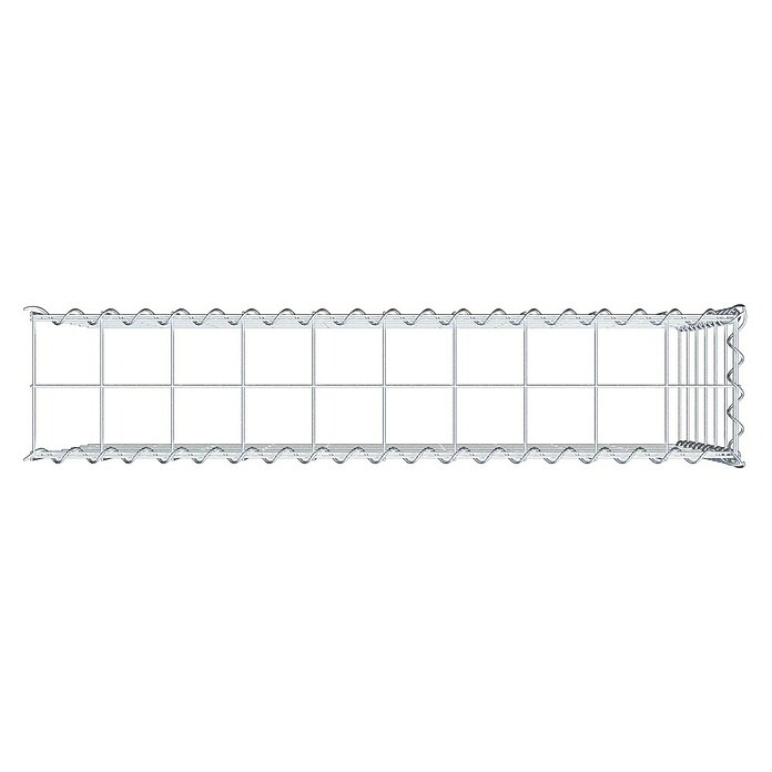 Gabiona Gabione Typ 4 (Zum Anbau in Länge & Höhe, 100 x 20 x 60 cm, Stahl, Maschenbreite: 100 mm, Maschenhöhe: 100 mm, Spirale) | BAUHAUS