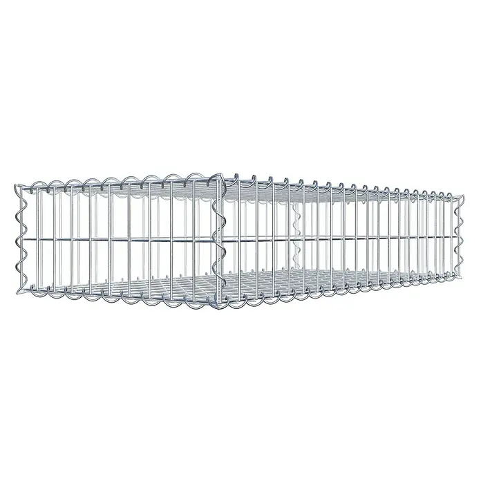 Gabiona Gabione - 100 x 50 x 20 cm, Metall, Maschenbreite: 50 mm, Maschenhöhe: 100 mm - Gabionenkorb aus verzinktem Drahtgeflecht für den Garten- und Landschaftsbau. Robust und langlebig für vielfältige Gestaltungsmöglichkeiten.