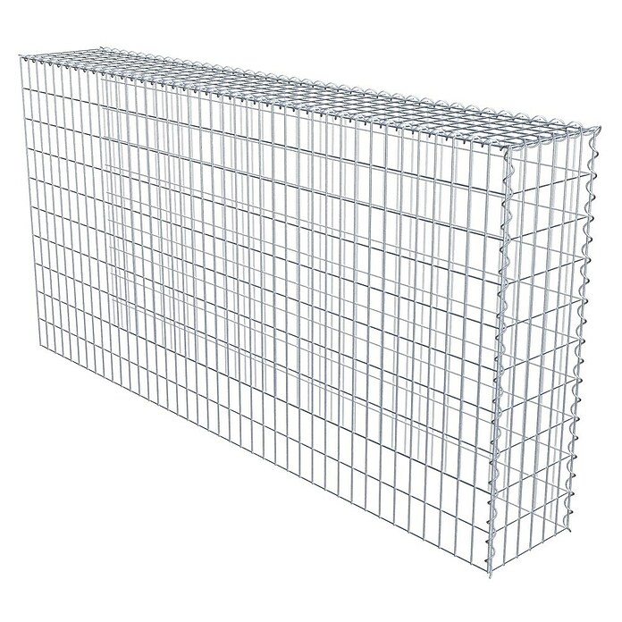 Gabiona Gabione Typ 4 (Zum Anbau in Länge & Höhe, 200 x 30 x 100 cm, Stahl, Maschenbreite: 50 mm, Maschenhöhe: 100 mm, Spirale) | BAUHAUS