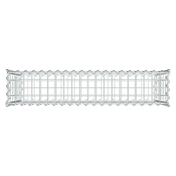 Gabiona Gabione - 100 x 20 x 60 cm, Metall, Maschenbreite: 50 mm, Maschenhöhe: 100 mm - Ein Gabionen-Steinkorb, der durch seine Drahtgitterstruktur Steine oder andere Materialien sicher hält. Perfekt für den Gartenbau!