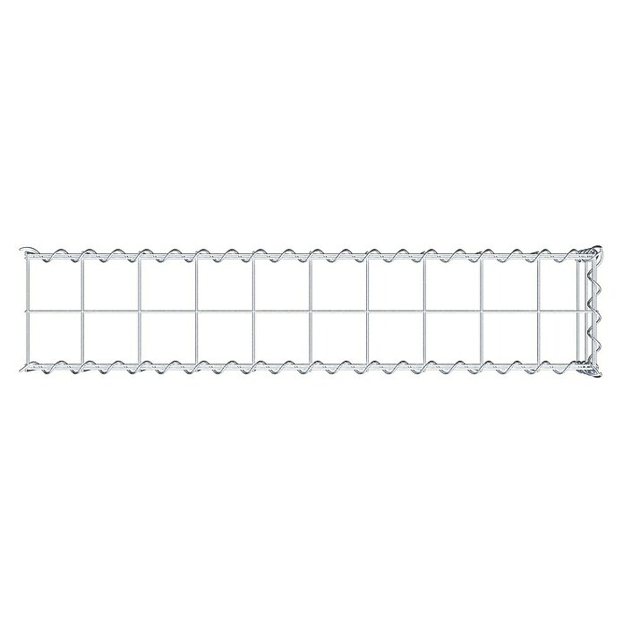 Gabiona Gabione Typ 4 (Zum Anbau in Länge & Höhe, 100 x 20 x 20 cm, Stahl, Maschenbreite: 100 mm, Maschenhöhe: 100 mm, Spirale) | BAUHAUS