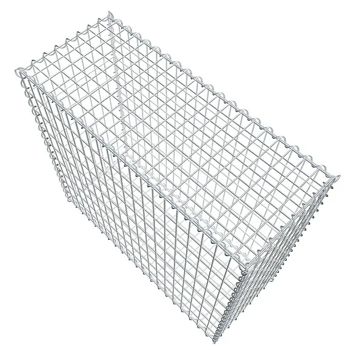 Gabiona Gabione - 100 x 40 x 90 cm, Metall, Maschenbreite: 50 mm, Maschenhöhe: 100 mm - Gabione aus Drahtgeflecht zur Hangbefestigung oder als dekoratives Element im Garten. Ideal für individuelle Gartengestaltung.