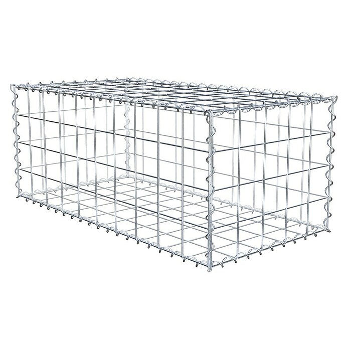 Gabiona Gabione (100 x 50 x 40 cm, Metall, Maschenbreite: 100 mm, Maschenhöhe: 100 mm) | BAUHAUS