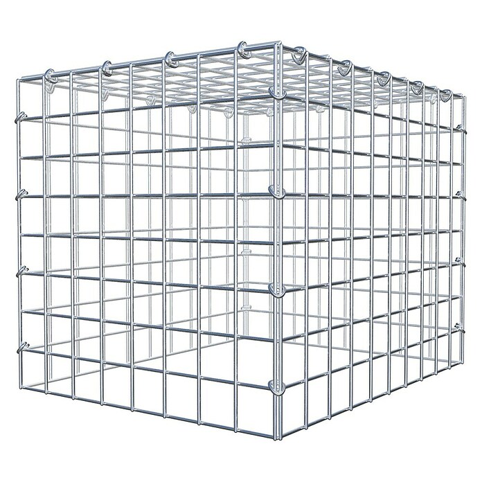 Gabiona Gabione Typ 3 (Zum Anbau in der Höhe, 50 x 40 x 40 cm, Stahl, Maschenbreite: 50 mm, Maschenhöhe: 50 mm, C-Ring) | BAUHAUS