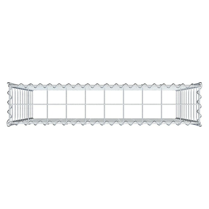 Gabiona Gabione Typ 3 (Zum Anbau in der Höhe, 100 x 20 x 100 cm, Stahl, Maschenbreite: 100 mm, Maschenhöhe: 100 mm, Spirale) | BAUHAUS