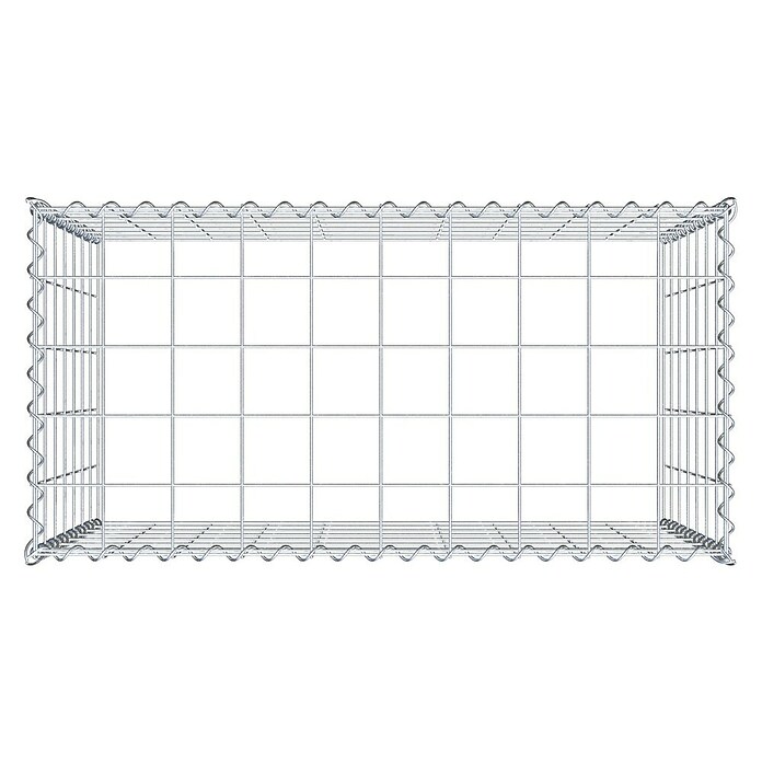 Gabiona Gabione Typ 3 (Zum Anbau in der Höhe, 100 x 50 x 70 cm, Stahl, Maschenbreite: 100 mm, Maschenhöhe: 100 mm, Spirale) | BAUHAUS