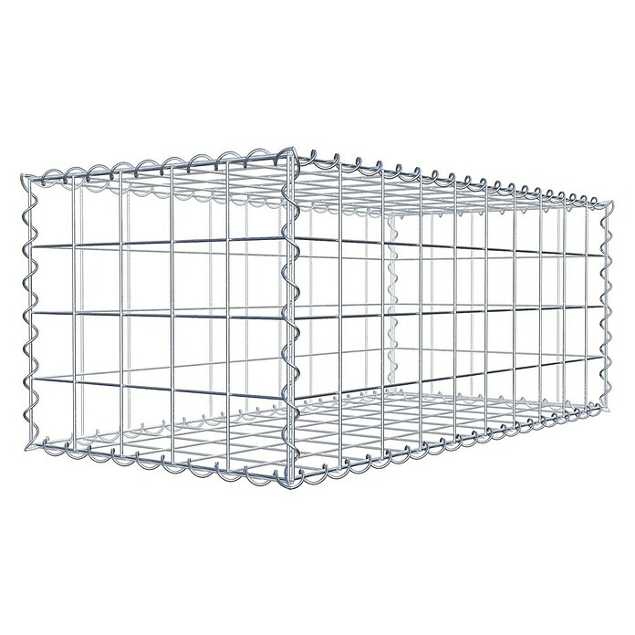 Gabiona Gabione (100 x 50 x 40 cm, Metall, Maschenbreite: 100 mm, Maschenhöhe: 100 mm) | BAUHAUS