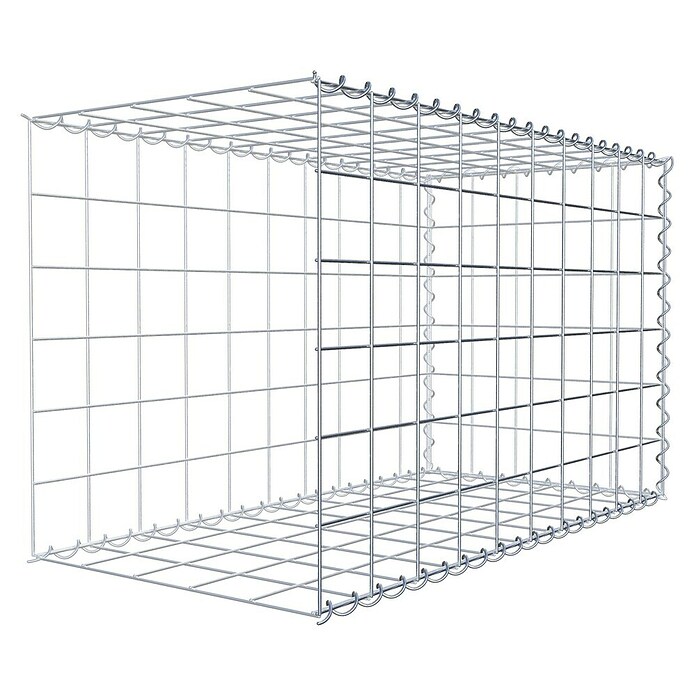 Gabiona Gabione Typ 2 (Zum Anbau in der Länge, 100 x 50 x 60 cm, Stahl, Maschenbreite: 100 mm, Maschenhöhe: 100 mm, Spirale) | BAUHAUS
