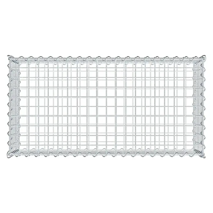 Gabiona Gabione - 100 x 50 x 30 cm, Metall, Maschenbreite: 50 mm, Maschenhöhe: 50 mm - Ein Gabionenkorb aus Drahtgeflecht zur Verwendung im Garten- und Landschaftsbau, robust und langlebig für diverse Gestaltungsmöglichkeiten.