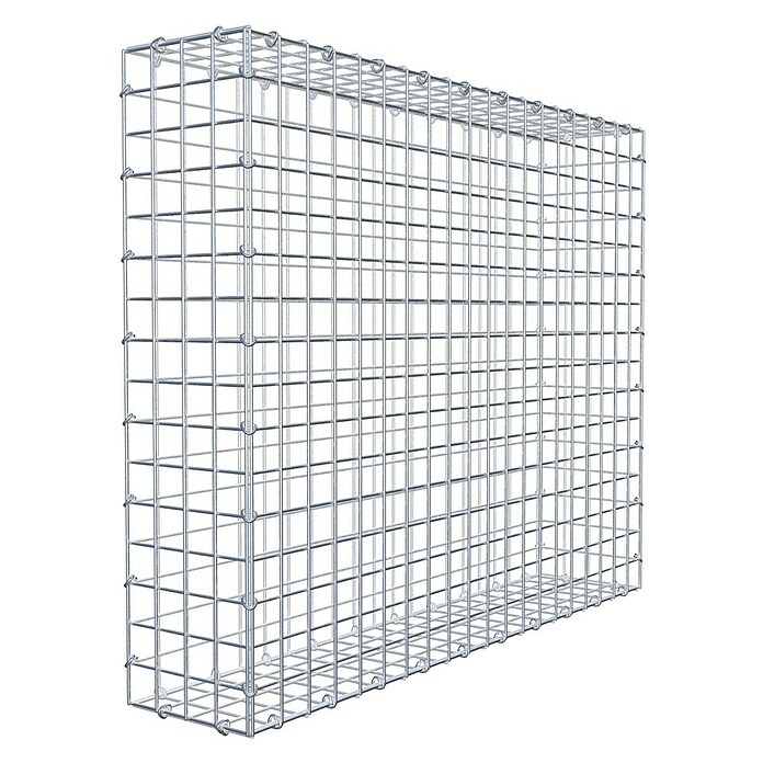 Gabiona Gabione (100 x 20 x 80 cm, Stahl, Maschenbreite: 50 mm, Maschenhöhe: 50 mm) | BAUHAUS