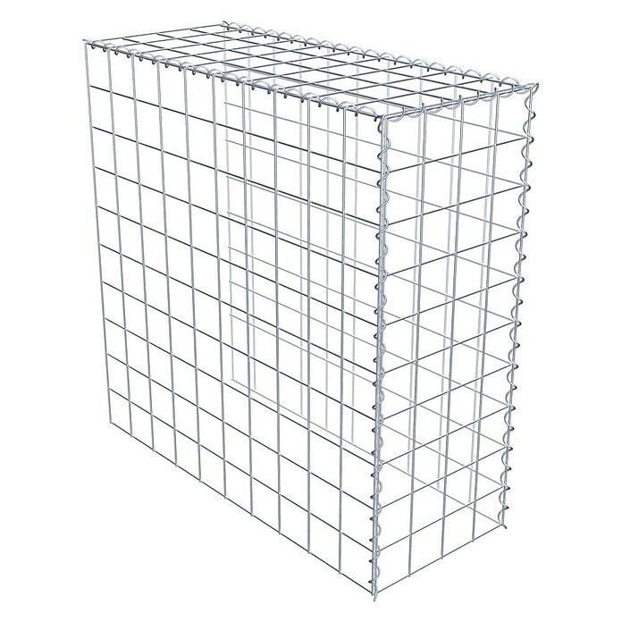 Gabiona Gabione Typ 4 (Zum Anbau in Länge & Höhe, 100 x 40 x 100 cm, Stahl, Maschenbreite: 100 mm, Maschenhöhe: 100 mm, Spirale) | BAUHAUS