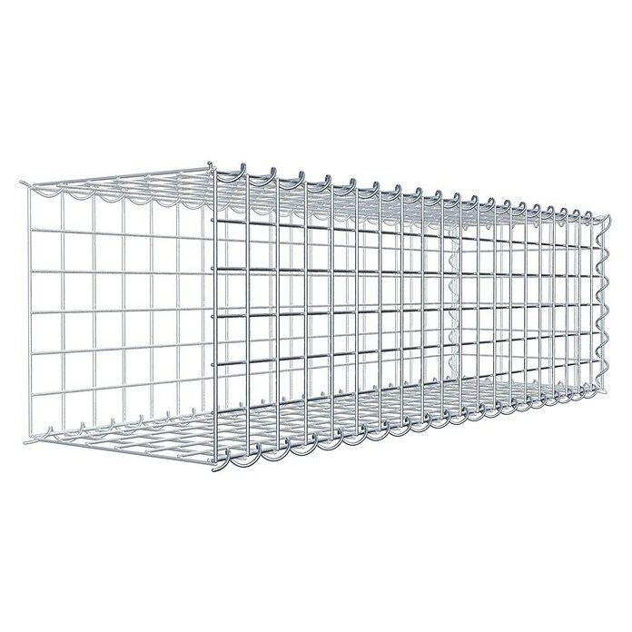 Gabiona Gabione Typ 2 (Zum Anbau in der Länge, 100 x 30 x 30 cm, Stahl, Maschenbreite: 50 mm, Maschenhöhe: 50 mm, Spirale) | BAUHAUS