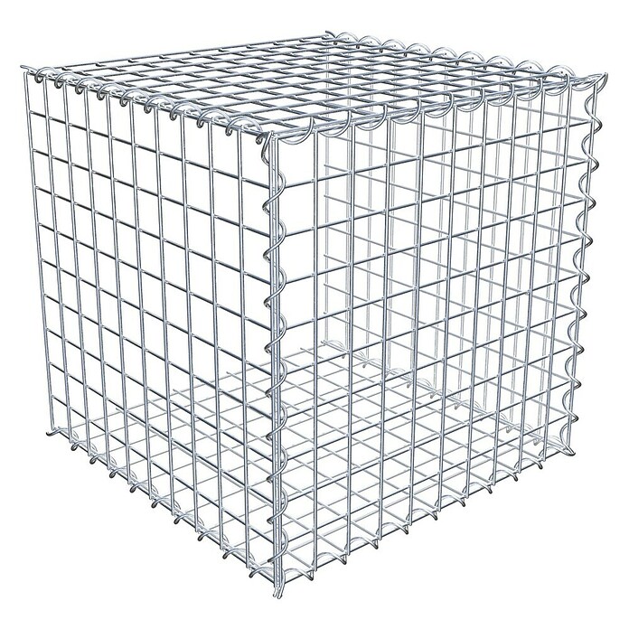 Gabiona Gabione Typ 2 (Zum Anbau in der Länge, 50 x 50 x 50 cm, Stahl, Maschenbreite: 50 mm, Maschenhöhe: 50 mm, Spirale) | BAUHAUS