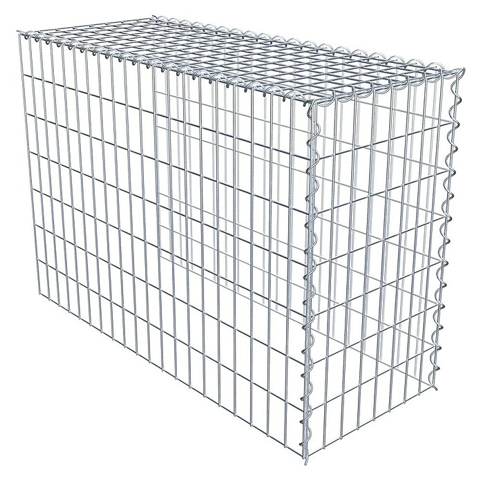 Gabiona Gabione Typ 4 (Zum Anbau in Länge & Höhe, 100 x 40 x 70 cm, Stahl, Maschenbreite: 50 mm, Maschenhöhe: 100 mm, Spirale) | BAUHAUS