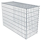 Gabiona Gabione Typ 4 (Zum Anbau in Länge & Höhe, 100 x 40 x 70 cm, Stahl, Maschenbreite: 50 mm, Maschenhöhe: 100 mm, Spirale) | BAUHAUS