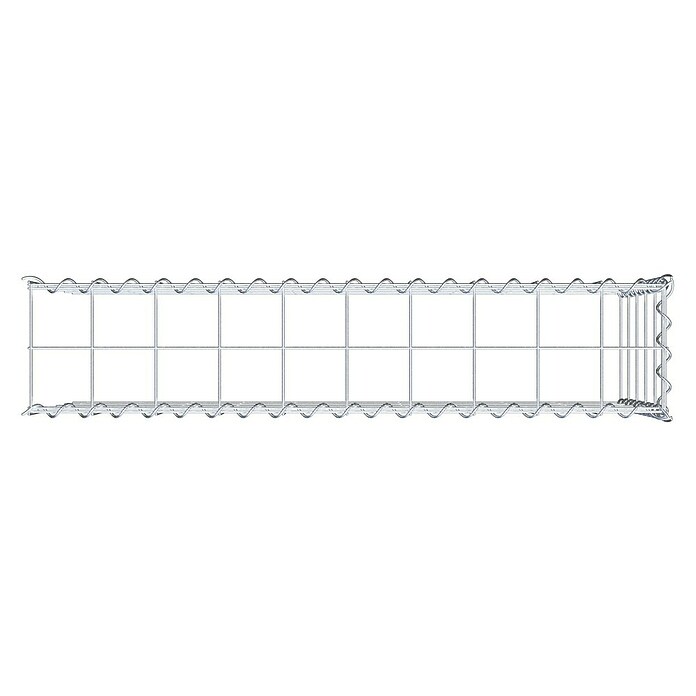 Gabiona Gabione Typ 4 (Zum Anbau in Länge & Höhe, 100 x 20 x 50 cm, Stahl, Maschenbreite: 100 mm, Maschenhöhe: 100 mm, Spirale) | BAUHAUS