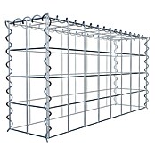 Gabiona Gabione Typ 3 (Zum Anbau in der Höhe, 80 x 20 x 40 cm, Stahl, Maschenbreite: 100 mm, Maschenhöhe: 100 mm, Spirale) | BAUHAUS