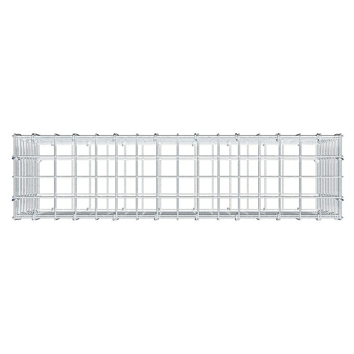 Gabiona Gabione (80 x 20 x 40 cm, Stahl, Maschenbreite: 50 mm, Maschenhöhe: 50 mm, C-Ring) | BAUHAUS