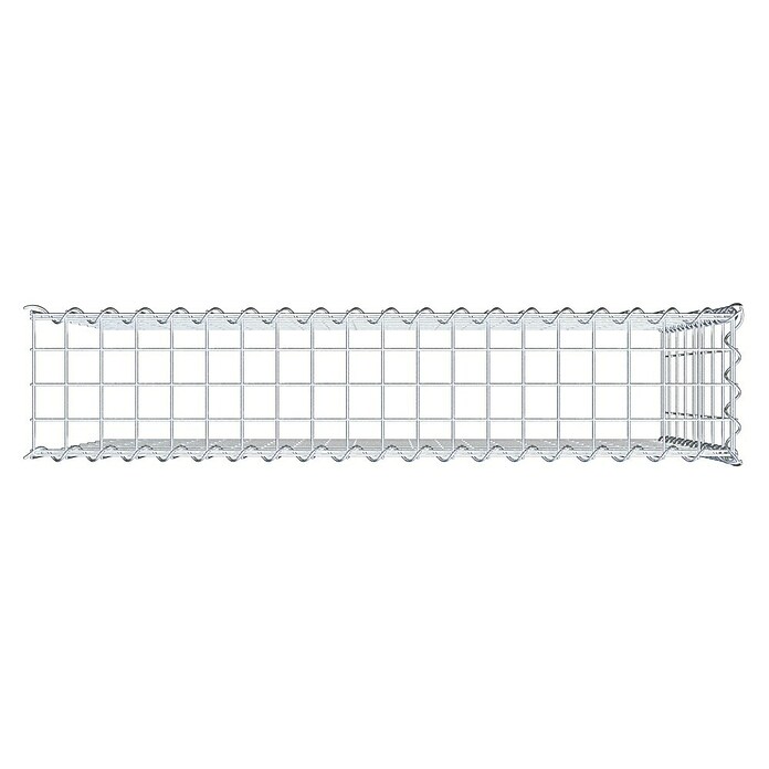 Gabiona Gabione Typ 4 (Zum Anbau in Länge & Höhe, 100 x 20 x 80 cm, Stahl, Maschenbreite: 50 mm, Maschenhöhe: 100 mm, Spirale) | BAUHAUS