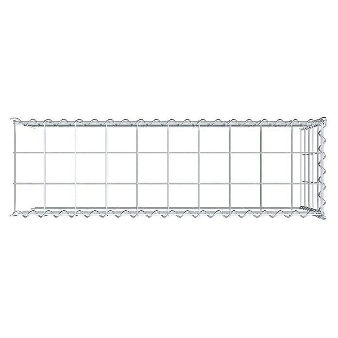 Gabiona Gabione Typ 4 (Zum Anbau in Länge & Höhe, 100 x 30 x 50 cm, Stahl, Maschenbreite: 100 mm, Maschenhöhe: 100 mm, Spirale) | BAUHAUS