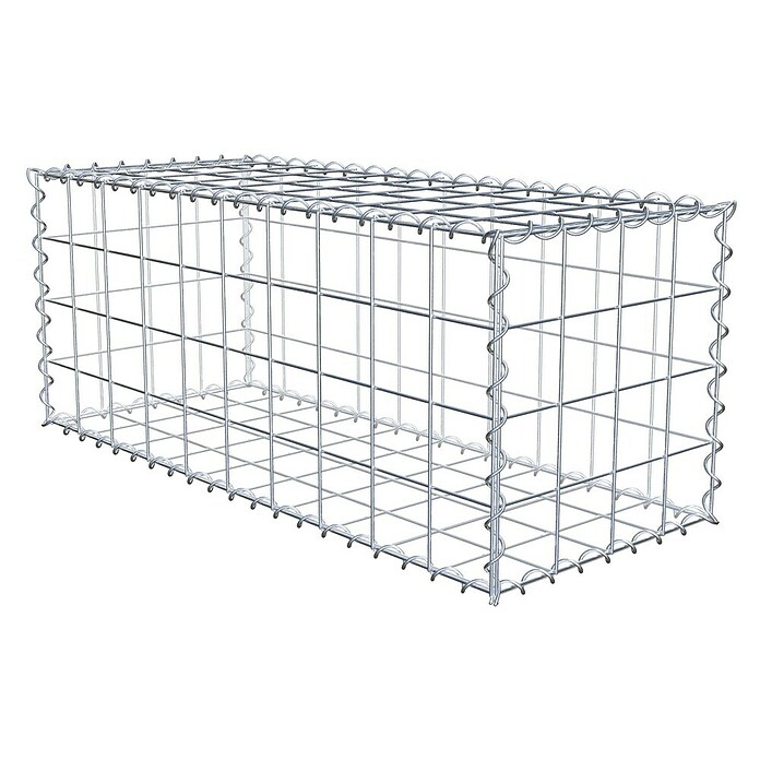 Gabiona Gabione (100 x 40 x 40 cm, Metall, Maschenbreite: 100 mm, Maschenhöhe: 100 mm) | BAUHAUS