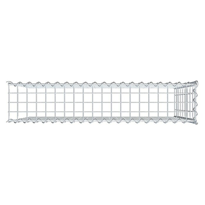 Gabiona Gabione Typ 4 (Zum Anbau in Länge & Höhe, 100 x 20 x 90 cm, Stahl, Maschenbreite: 50 mm, Maschenhöhe: 100 mm, Spirale) | BAUHAUS