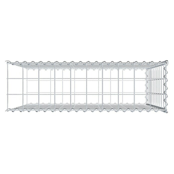 Gabiona Gabione Typ 2 (Zum Anbau in der Länge, 100 x 30 x 100 cm, Stahl, Maschenbreite: 100 mm, Maschenhöhe: 100 mm, Spirale) | BAUHAUS