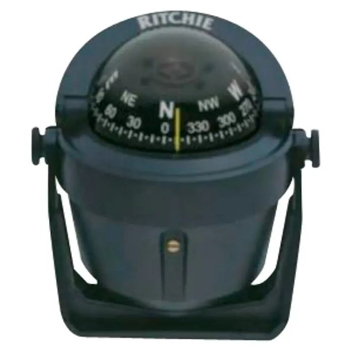 Brújula B-51 - Diámetro rosa: 70 mm, Apto para: Embarcaciones pequeñas, Soporte de montaje - Brújula de navegación Ritchie azul para barcos, ideal para la orientación marítima. Instrumento preciso para una dirección fiable.