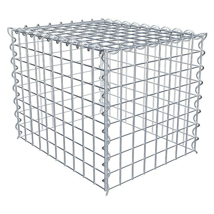 Gabiona Gabione Typ 3 (Zum Anbau in der Höhe, 50 x 40 x 40 cm, Stahl, Maschenbreite: 50 mm, Maschenhöhe: 50 mm, Spirale) | BAUHAUS
