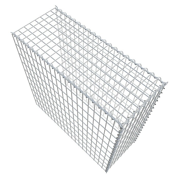 Gabiona Gabione Typ 4 (Zum Anbau in Länge & Höhe, 100 x 40 x 100 cm, Stahl, Maschenbreite: 50 mm, Maschenhöhe: 100 mm, Spirale) | BAUHAUS