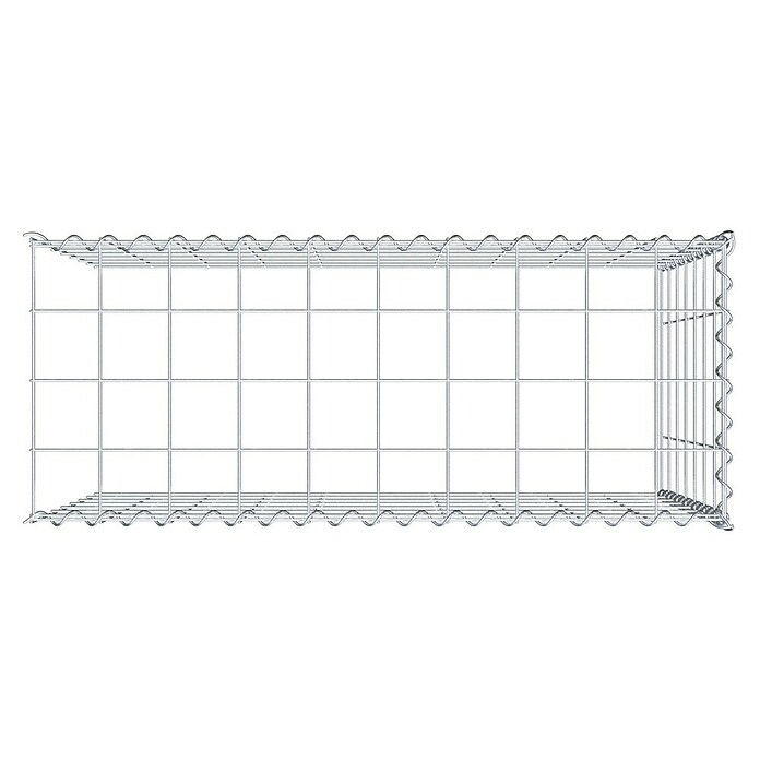 Gabiona Gabione Typ 4 (Zum Anbau in Länge & Höhe, 100 x 40 x 70 cm, Stahl, Maschenbreite: 100 mm, Maschenhöhe: 100 mm, Spirale) | BAUHAUS