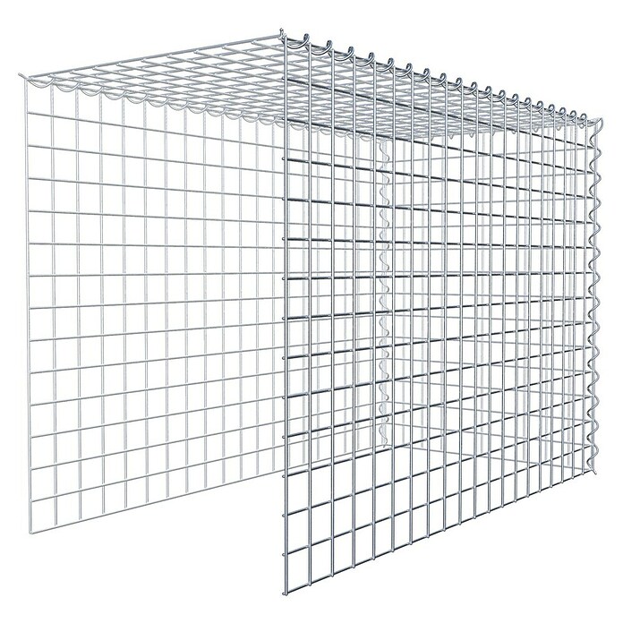 Gabiona Gabione Typ 4 (Zum Anbau in Länge & Höhe, 100 x 50 x 70 cm, Stahl, Maschenbreite: 50 mm, Maschenhöhe: 50 mm, Spirale) | BAUHAUS