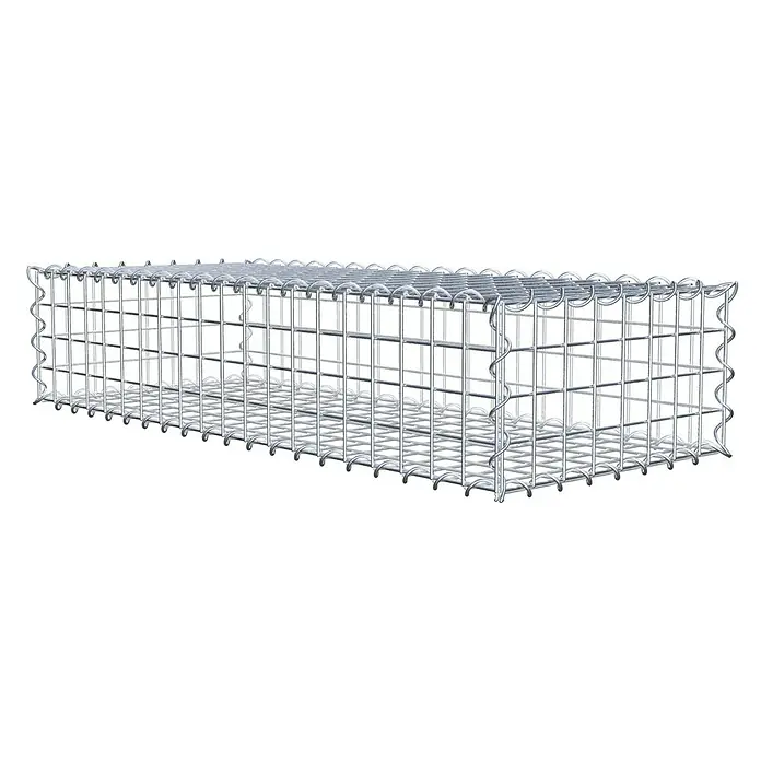 Gabiona Gabione - 100 x 40 x 20 cm, Metall, Maschenbreite: 50 mm, Maschenhöhe: 50 mm - Gabione aus Drahtgeflecht zur Gartengestaltung und als Stützmauer. Robuste Konstruktion für vielfältige Anwendungen im Außenbereich.