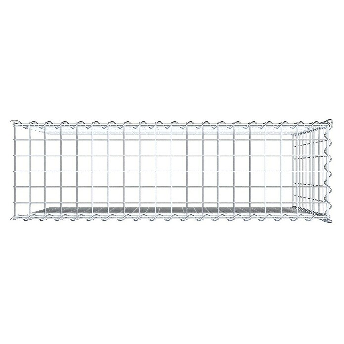 Gabiona Gabione Typ 4 (Zum Anbau in Länge & Höhe, 100 x 30 x 90 cm, Stahl, Maschenbreite: 50 mm, Maschenhöhe: 100 mm, Spirale) | BAUHAUS