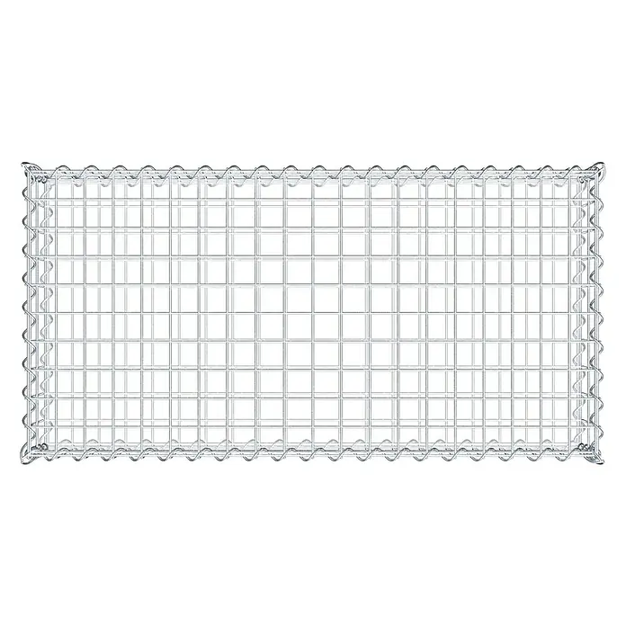 Gabiona Gabione - 100 x 50 x 20 cm, Metall, Maschenbreite: 50 mm, Maschenhöhe: 100 mm - Ein Gabionenkorb aus Drahtgeflecht, ideal für Landschaftsbau und als Stützmauer, bietet Stabilität und natürliche Optik für den Garten oder Außenbereich.