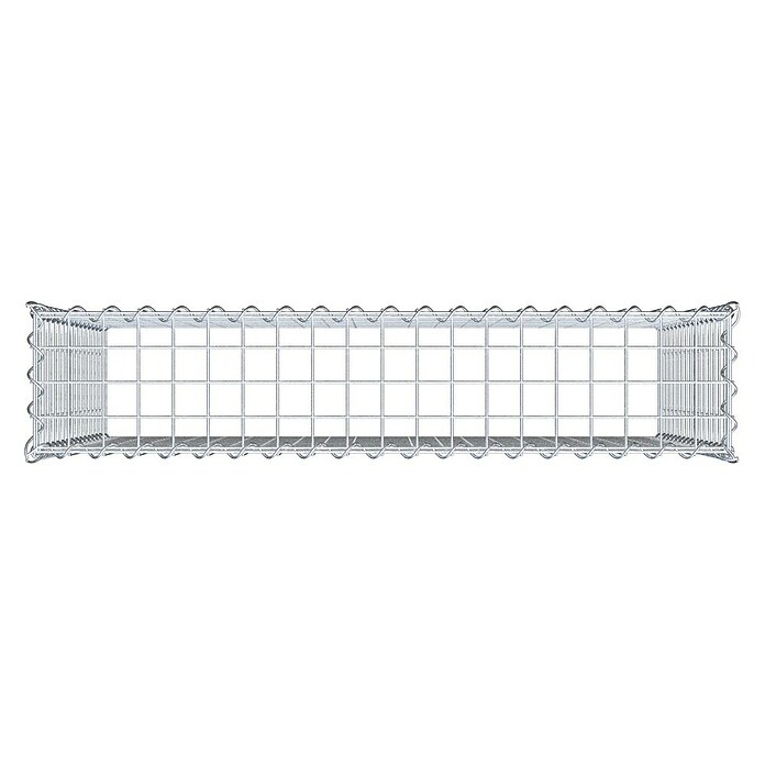 Gabiona Gabione Typ 3 (Zum Anbau in der Höhe, 100 x 20 x 80 cm, Stahl, Maschenbreite: 50 mm, Maschenhöhe: 50 mm, Spirale) | BAUHAUS