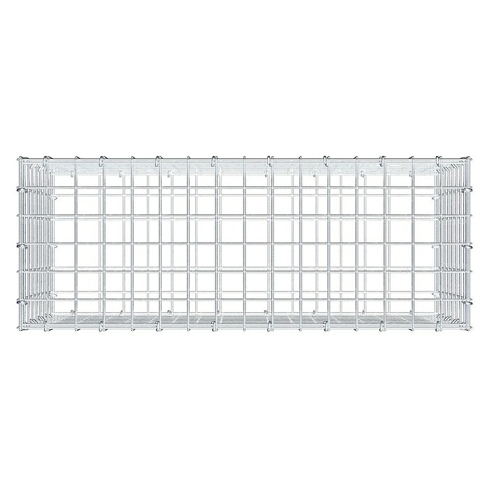 Gabiona Gabione (80 x 30 x 40 cm, Stahl, Maschenbreite: 50 mm, Maschenhöhe: 50 mm, C-Ring) | BAUHAUS
